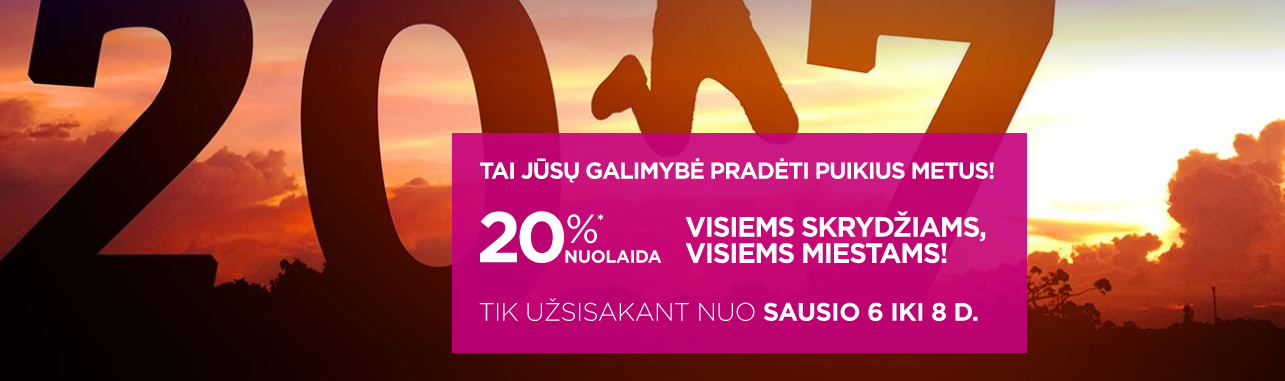 Wizzair bilietai iki sausio 8 d. dar pigesni! 