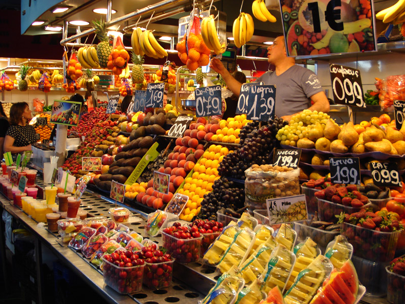 Ką aplankyti Barselonoje. La Boqueria turgus