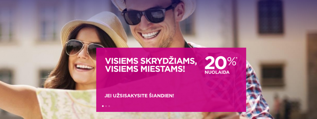 Tik šianden Wizzair bilietai su akcija