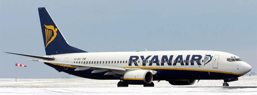 Ryanair skrydžių kryptys į Anglijos miestus